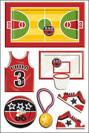 Тип винтажные стикеры спорт баскетбола игрушки как выдвиженческие ОЭМ деталей &amp; ОДМ