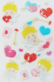 Интересные стикеры Кавайи 3д валентинки, стикеры сердца любов для выдвиженческого