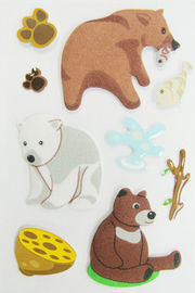 Расплывчатые тучные изготовленные на заказ стикеры книги, стикеры медвежонка милые животные для детей