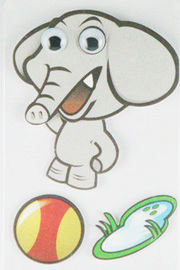 Стикеры стены слона младенца мягких стикеров мультфильма детей 3Д выдвиженческие 