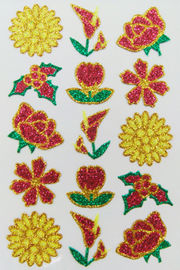 Стикеры цветка яркого блеска стиля Японии Шиннинг, стикеры формы пены яркого блеска