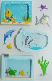 Стикеры игрушки окна съемные винтажные умирают дизайны рыб мира моря отрезка
