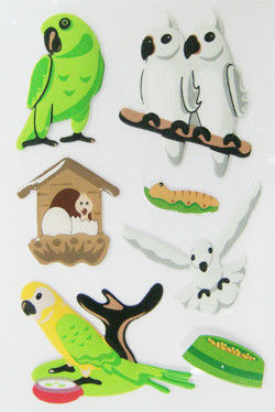 Стикеры декоративной пташки небольшие тучные, мягкие безопасные стикеры пены Дий